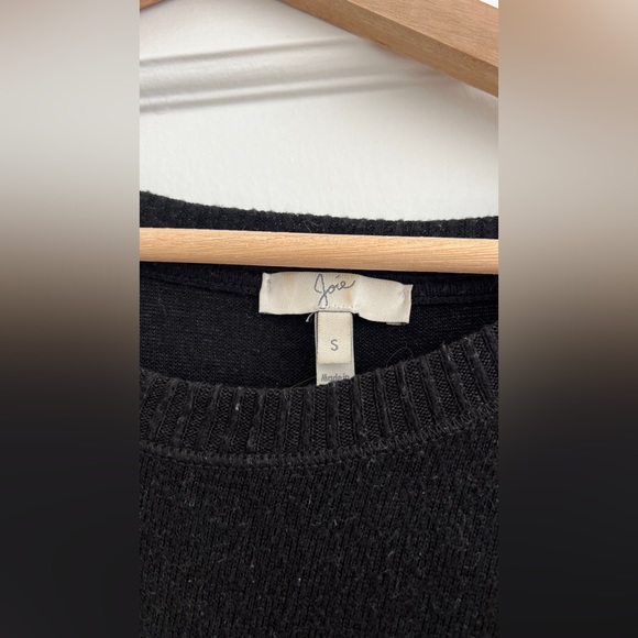 Joie Black Cold Shoulder Ruffle Sweater - Picture 3 of 4